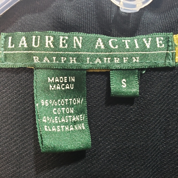 Ralph Lauren Active Women's Full Zip Black Jacket Gold Accents Size Small. - Picture 4 of 7